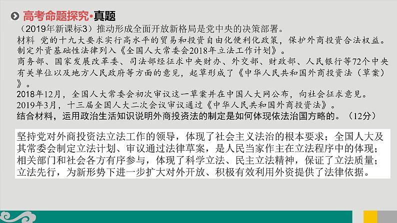 专题08 人大制度及其相关主体-2020年新高考政治专题复习精品课件（山东专用）第5页