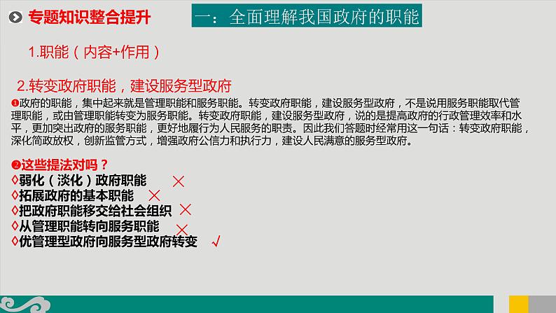 专题07 政府与社会治理-2020年新高考政治专题复习精品课件（山东专用）第7页