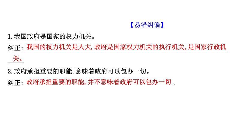 第三课 我国政府是人民的政府课件-2022届高考政治一轮复习人教版必修二政治生活03