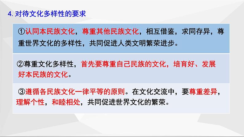 第三课  文化的多样性与文化传播课件--2022届高考政治第一轮复习人教版必修三文化生活第8页