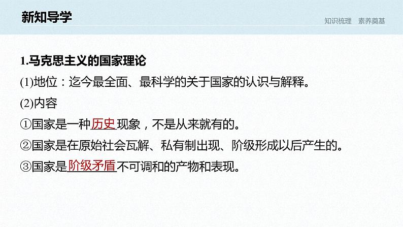 高中思想政治统编版选择性必修1 第一单元  第一课 国体与政体 课时1　国家是什么 课件（45张PPT）06