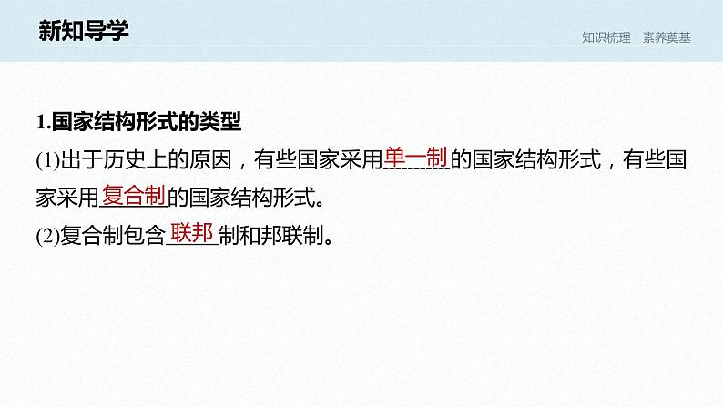 高中思想政治统编版选择性必修1 第一单元  第二课 国家的结构形式 课时2　单一制和复合制 课件（31张PPT）第6页