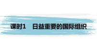 高中政治 (道德与法治)人教统编版选择性必修1 当代国际政治与经济日益重要的国际组织说课ppt课件