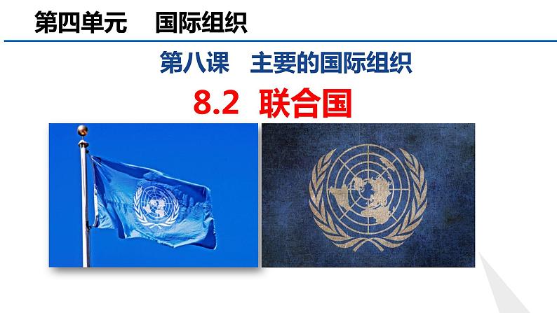 8.2联合国课件-2021-2022学年高中政治统编版选择性必修一当代国际政治与经济01