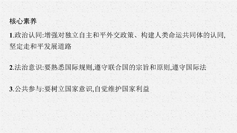 2022届高三政治二轮复习课件：专题七　国际社会与外交政策第5页