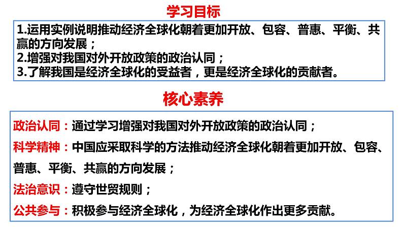 7.2做全球发展的贡献者课件2021-2022学年高中政治部编版选择性必修一03