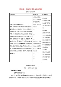 2022高考政治一轮复习第24课文化的多样性与文化传播学案新人教版