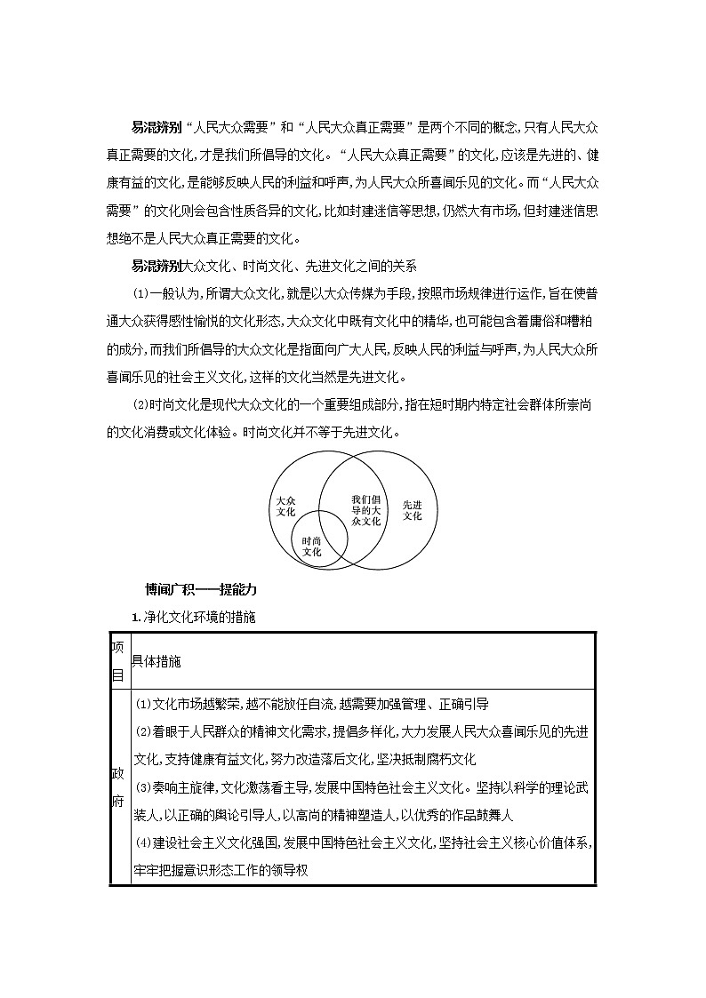 2022高考政治一轮复习第29课走进文化生活学案新人教版03