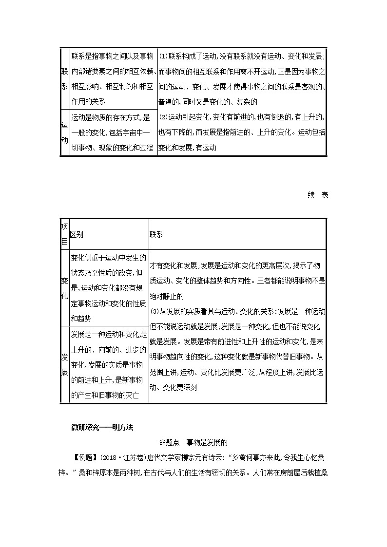 2022高考政治一轮复习第37课唯物辩证法的发展观学案新人教版03