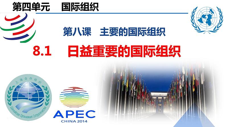 8.1日益重要的国际组织课件-2021-2022学年高中政治统编版选择性必修1当代国际政治与经济-01