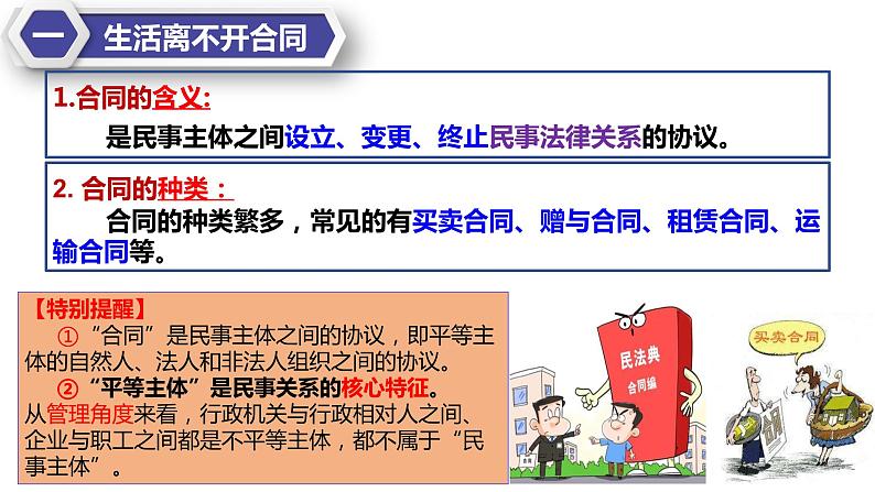 3.1订立合同学问大课件-2021-2022学年高中政治统编版选择性二法律与生活第8页