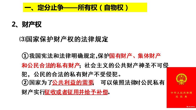 2.1 保障各类物权 课件-2020-2021学年高中政治统编版选择性必修二（共29张PPT）05