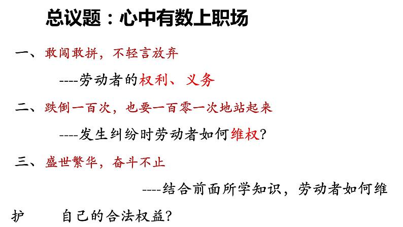 2022部编版选择性必修二第七课第二框心中有数上职场课件PPT第4页