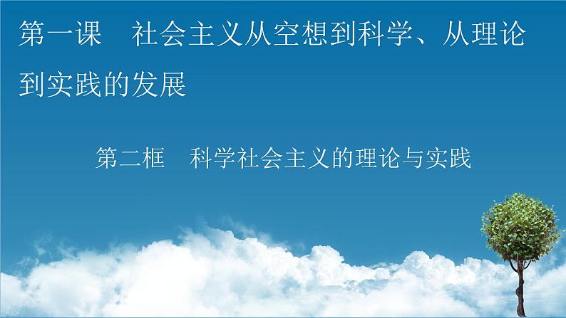 高中政治统编版必修一第1课 第2框科学社会主义的理论与实践课件第1页