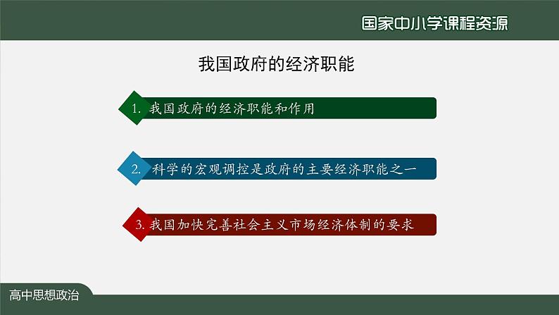 高中必修二【思想政治(统编版)】更好发挥政府作用-2-课件第3页