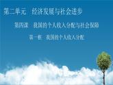 高中政治必修二第2单元 第4课 第1框  我国的个人收入分配PPT课件