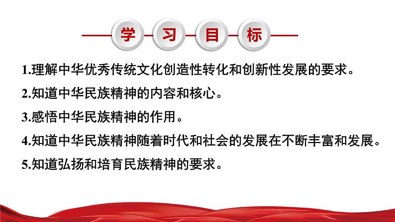 高中政治必修四7.3 弘扬中华优秀传统文化与民族精神 课件PPT第5页