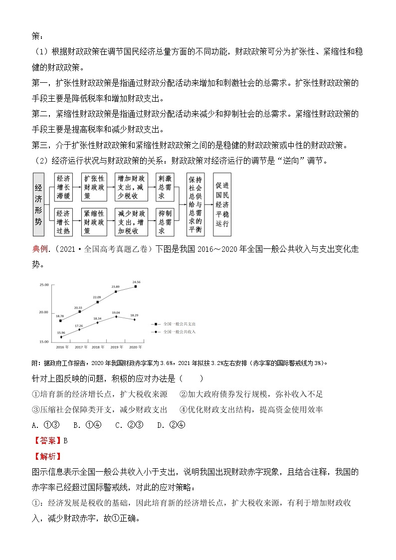 2022届政治优质校一模试卷专题汇编5 收入与分配 （解析版）03