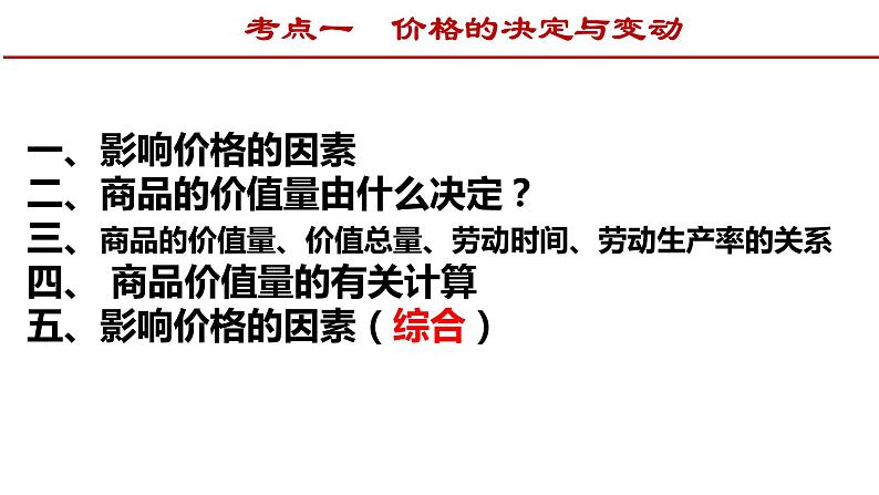 第二课多变的价格课件-2022届高考政治一轮复习人教版必修一经济生活第4页