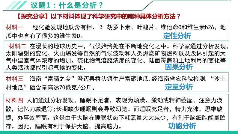 8.2分析与综合及其辩证关系课件-2021-2022学年高中政治统编版选择性必修三逻辑与思维05