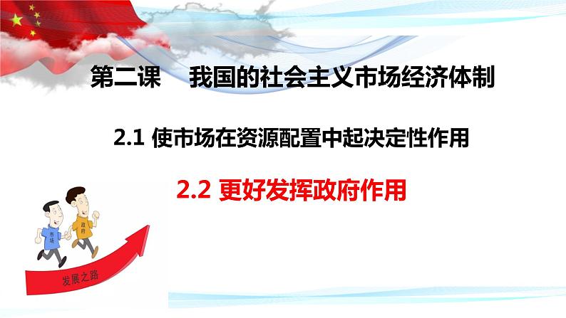 2.2更好发挥政府作用课件-2021-2022学年高中政治统编版必修二第1页