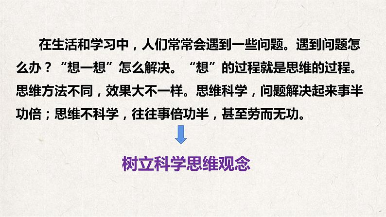 1.1思维的含义与特征课件-2021-2022学年高中政治统编版选择性必修三01