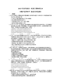 2023年高考政治一轮复习课时练20《维护世界和平 促进共同发展》(含答案)