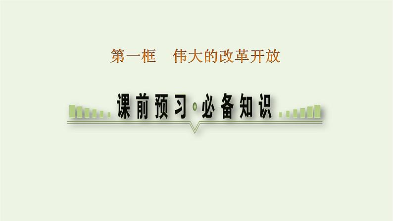 新人教版高中政治必修1第三课只有中国特色社会主义才能发展中国第一框伟大的改革开放课件03