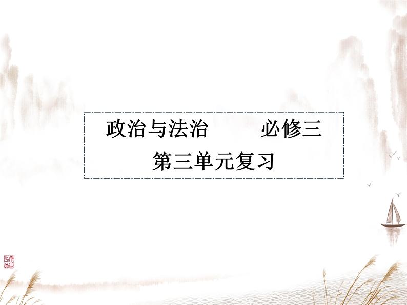 第三单元全面依法治国复习-2021-2022学年高中政治统编版必修三第1页