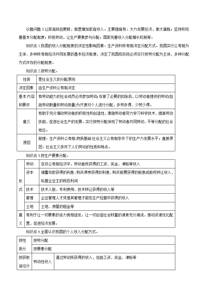 部编版高中政治必修2经济与社会4.1  我国的个人收入分配（课件+教案+学案+习题打包）03