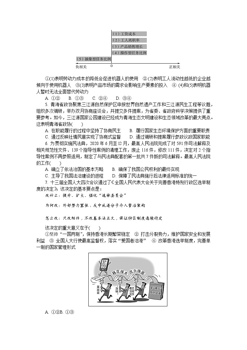 2022苏州高三上学期期初调研政治含答案第2页