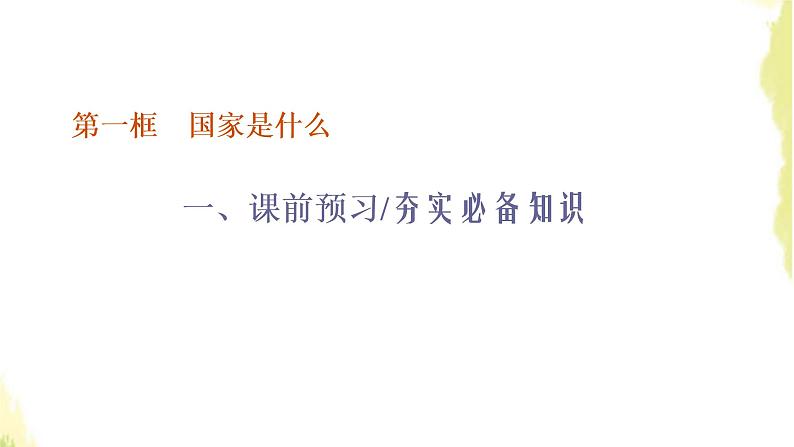 部编版高中政治选择性必修1第一单元各具特色的国家第一课第一框国家是什么课件03