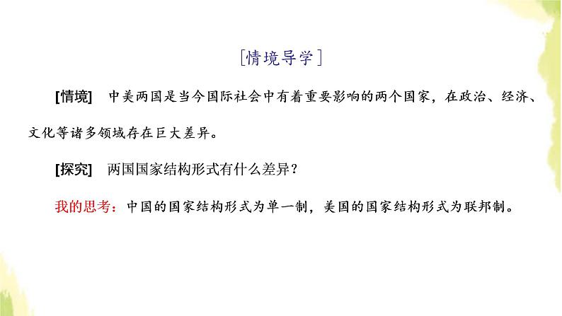 部编版高中政治选择性必修1第一单元各具特色的国家第二课第二框单一制和复合制课件第2页