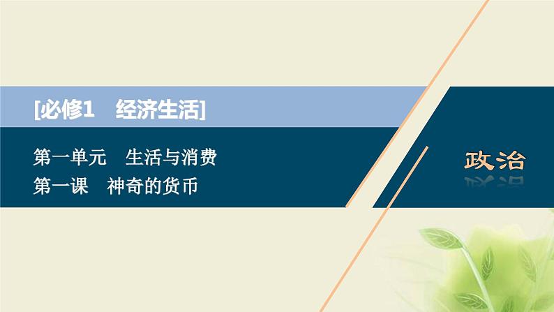 高考政治一轮复习第一单元生活与消费第一课神奇的货币课件必修1第1页