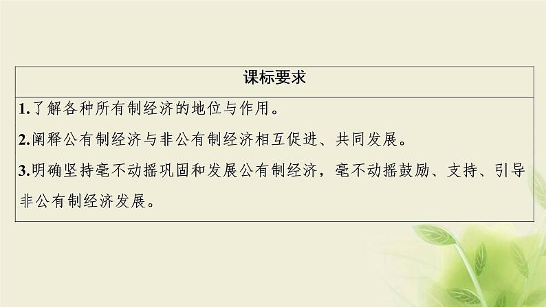 高考政治一轮复习第二单元生产劳动与经营第四课生产与生产资料所有制课件必修1第2页