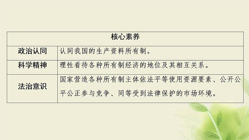 高考政治一轮复习第二单元生产劳动与经营第四课生产与生产资料所有制课件必修1第3页