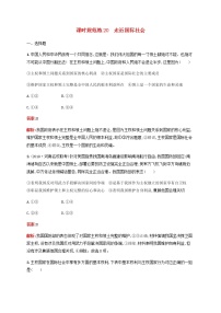 高考思想政治一轮复习课时规范练20走近国际社会含解析新人教版