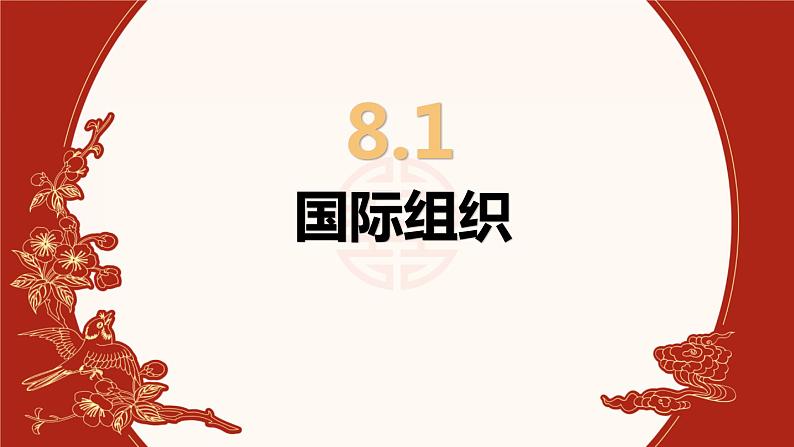 8.1日益重要的国际组织 课件-2021-2022学年高中政治统编版选择性必修1当代国际政治与经济01