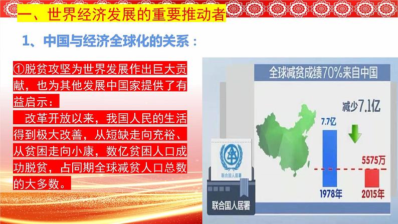 第三单元第七课第二框课件4（选择性必修一）——做全球发展的贡献者05