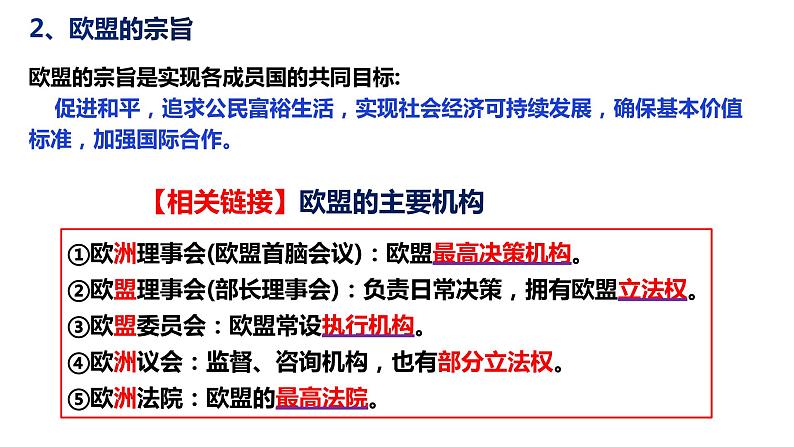 第三单元第八课第三框课件6（选择性必修一）——区域性国际组织第7页