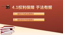 高中政治 (道德与法治)人教统编版选择性必修2 法律与生活权利保障 于法有据教案配套ppt课件