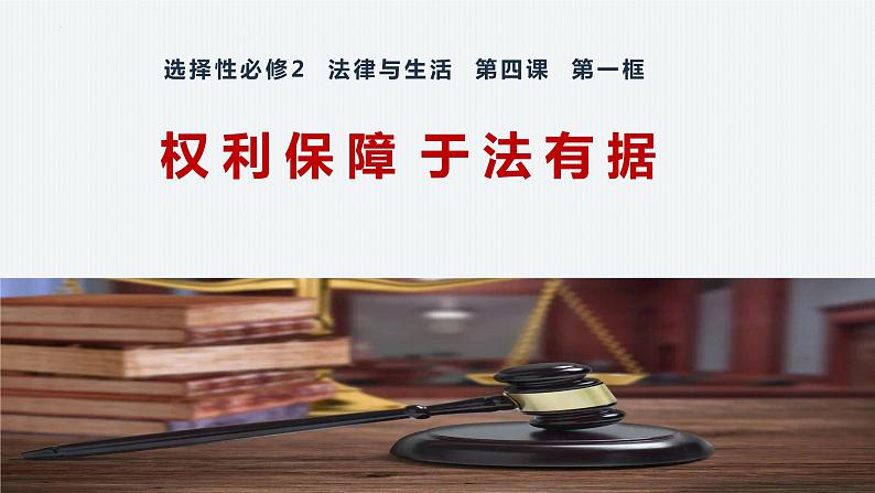 4.1 权利保障 于法有据 课件1选择性必修2 法律与生活第2页