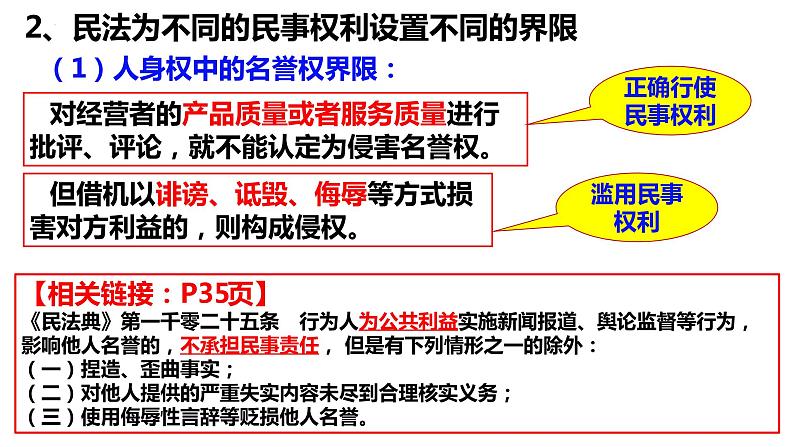 4.2 权利行使 注意界限 课件3选择性必修二法律与生活第8页