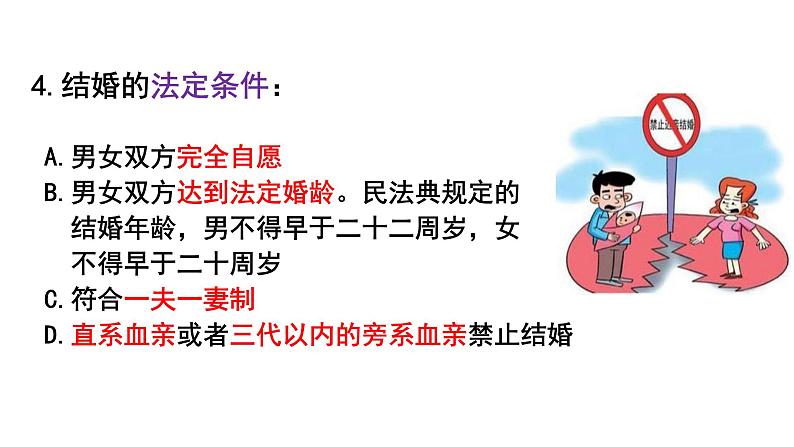 6.1 法律保护下的婚姻 课件2选择性必修二法律与生活第7页