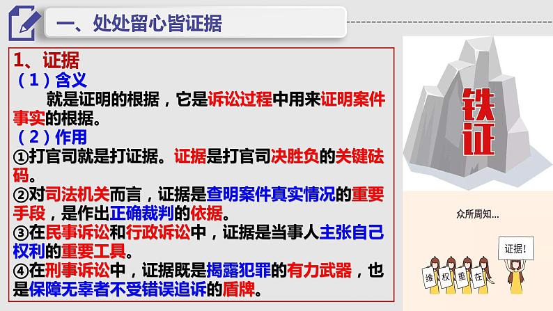 10.3 依法收集运用证据 课件4选择性必修二法律与生活第5页