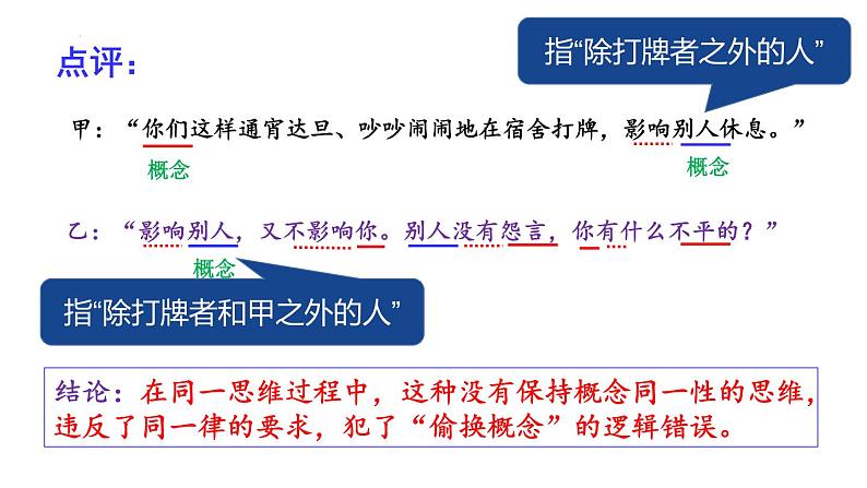 2.2 逻辑思维的基本要求 课件3选择性必修三逻辑与思维08