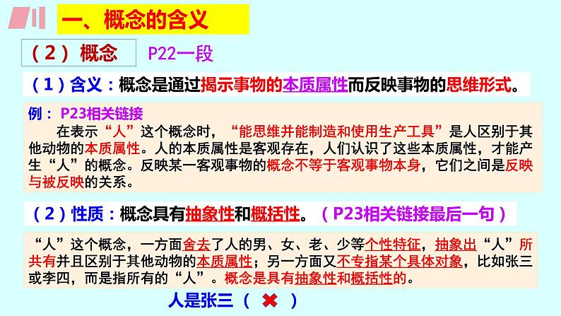 4.1 概念的概述 课件2 选择性必修3逻辑与思维06