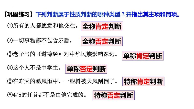 5.2 正确运用简单判断 课件2选择性必修3逻辑与思维第4页