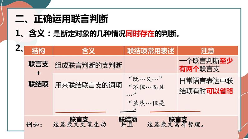 5.3 正确运用复合判断 课件5选择性必修三 逻辑与思维06