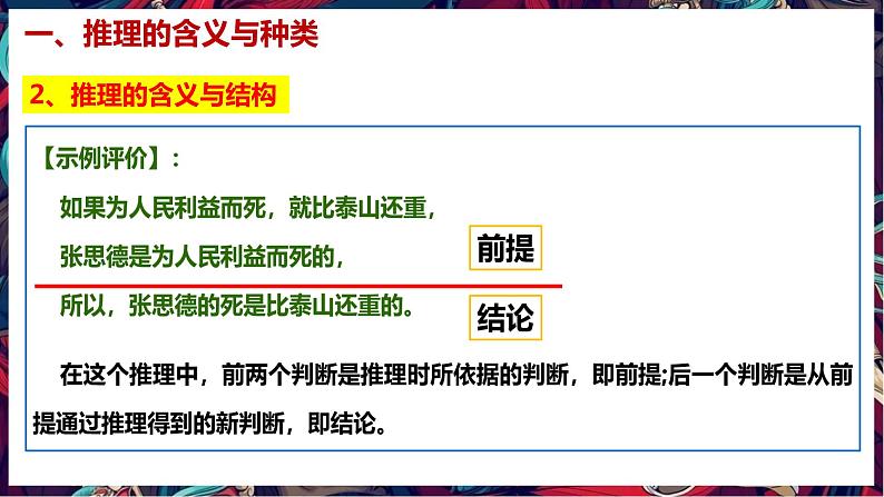 6.1  推理与演绎推理概述 课件3 选择性必修3 逻辑与思维06